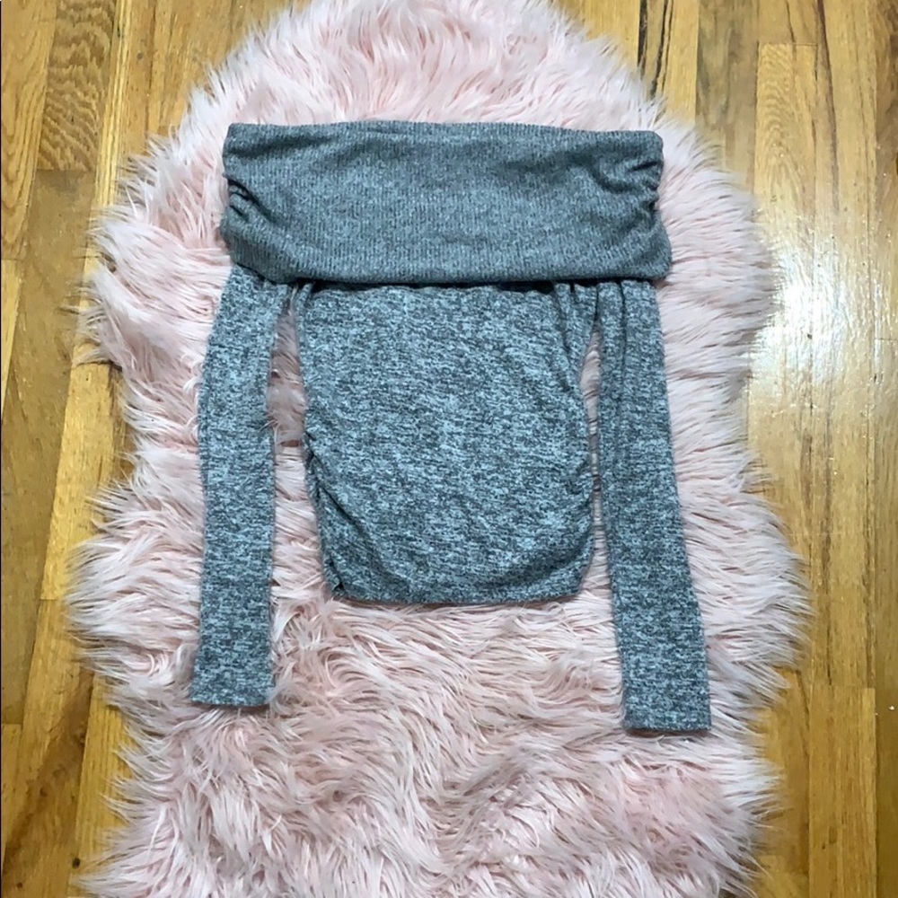 Grey off the shoulder sweater